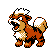 Growlithe sprite gen 2