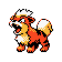 Growlithe sprite gen 2